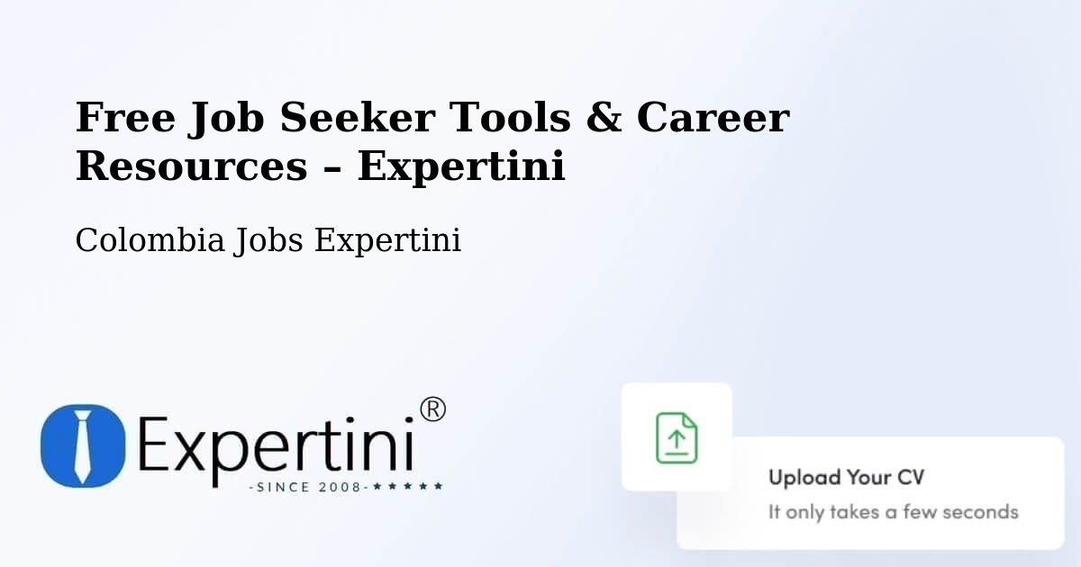 Free Job Seeker Tools & Career Resources – Ricaurte - Ricaurte, Colombia Jobs Expertini